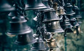 Many Bells Hanging on a Wall