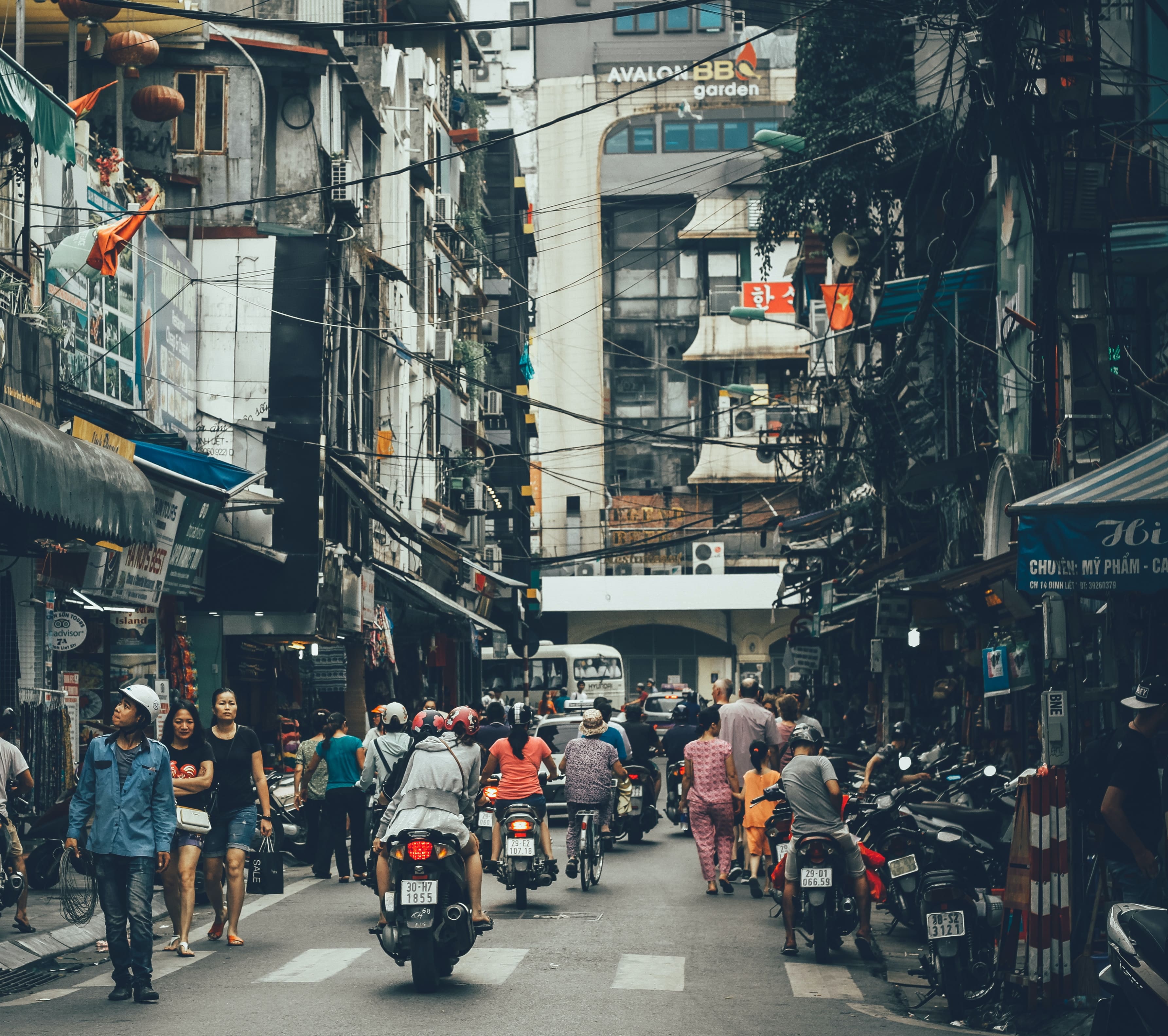 A Busy Street in Hanoi